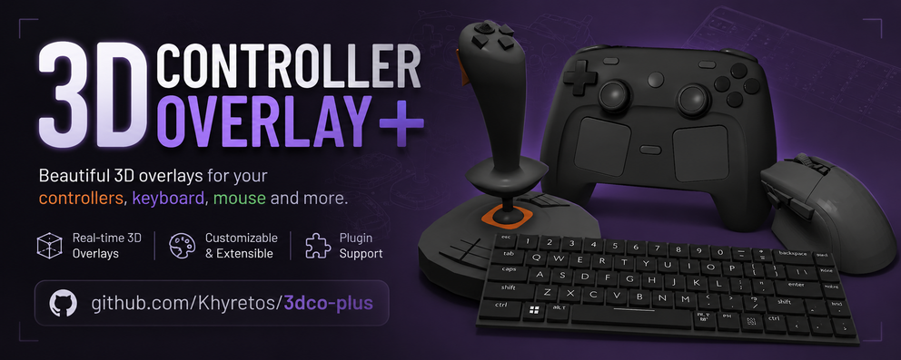 3D Controller Overlay +: Version 1.0.0 veröffentlicht
