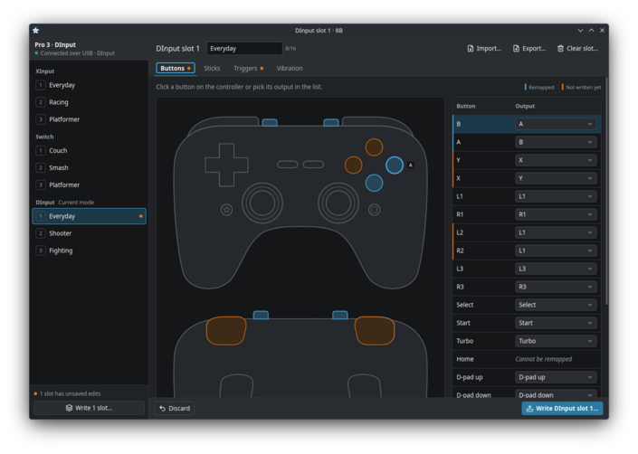 Featured image of post 8B: Controller-Profilmanager für 8BitDo in Version 0.2.1 veröffentlicht