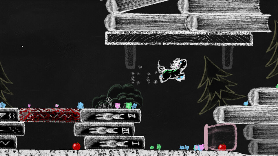 Blackboard Ponies: Puzzle-Platformer auf Steam veröffentlicht
