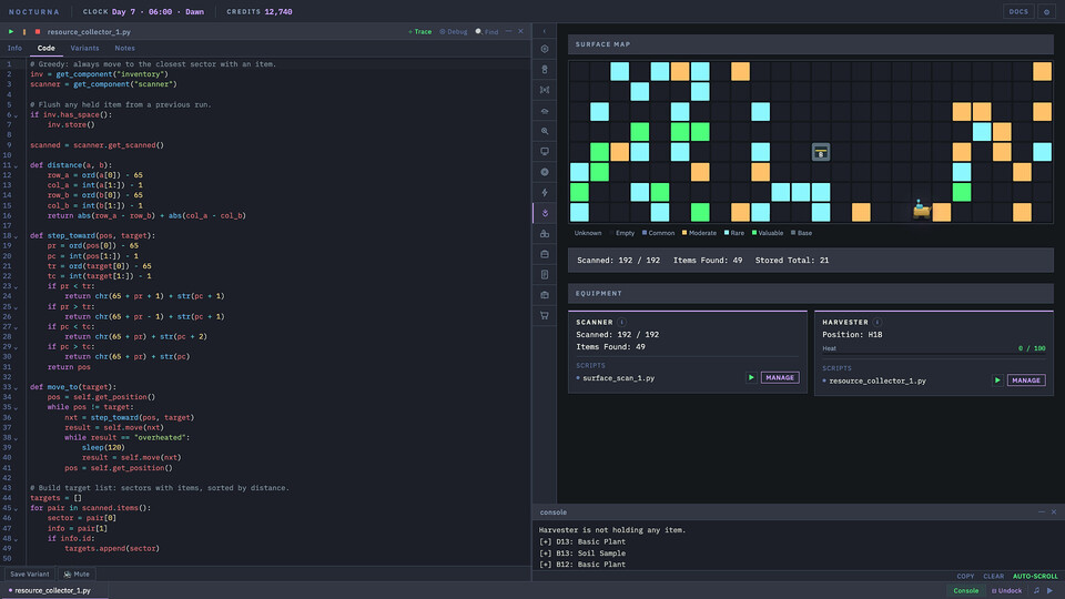 Code: Terraform: Programmier-Aufbauspiel für Linux im Early Access veröffentlicht