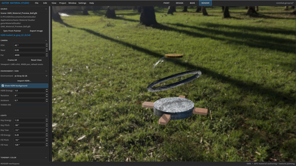Gator Material Studio: Tool für PBR-Materialien und 3D-Texture-Painting veröffentlicht
