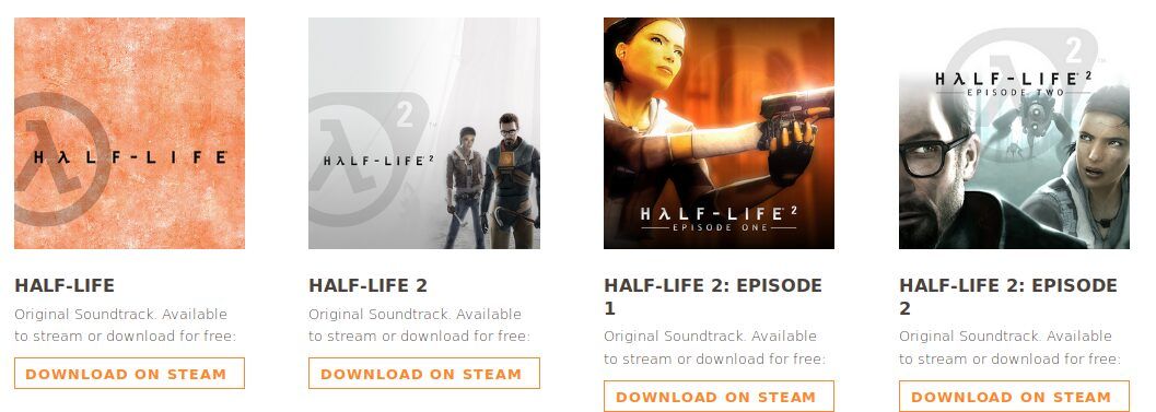 Half-Life soundtracks now available for free