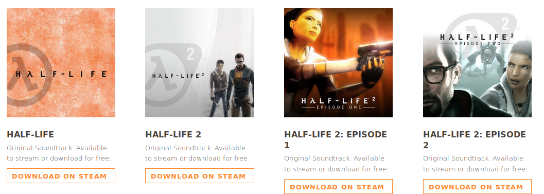 Half-Life Soundtracks kostenfrei erhältlich