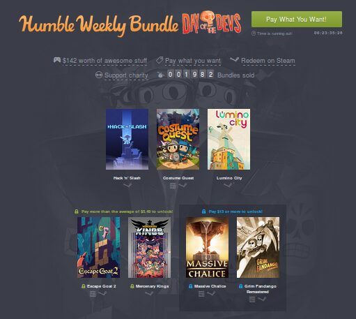 Humble Weekly Bundle: Day of the Devs incl. 6 Linux games released