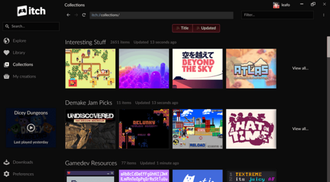 itch: Spiele-Client in Version v26.22.0 veröffentlicht
