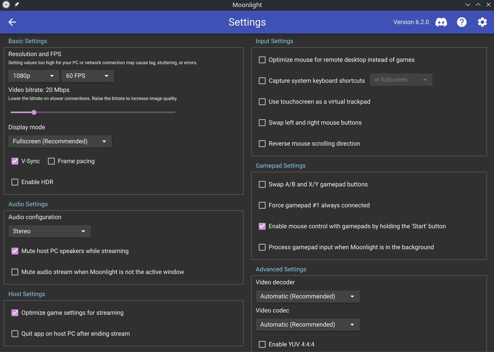 Moonlight PC: Game-Streaming-Client in Version 6.2.0 veröffentlicht