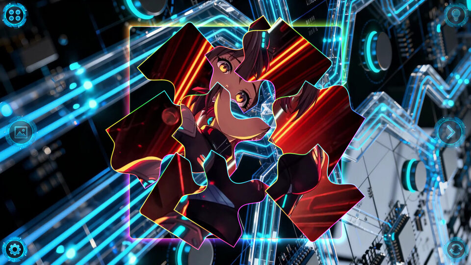 NEONOVA Puzzle Blue: Puzzlespiel im Anime- und Neon-Cyberpunk-Look veröffentlicht