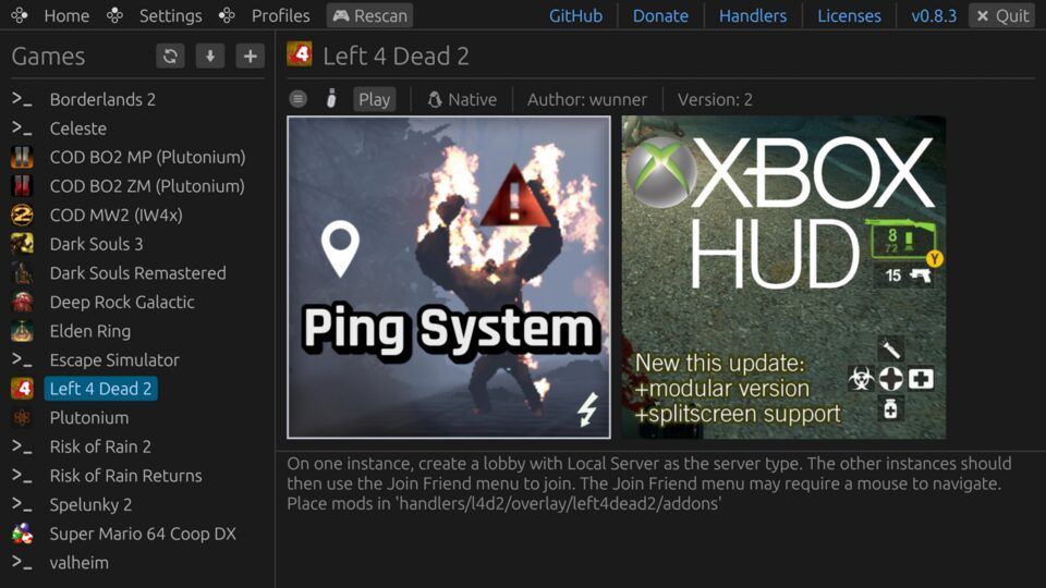 PartyDeck: version 0.8.7 and 0.8.7-b released