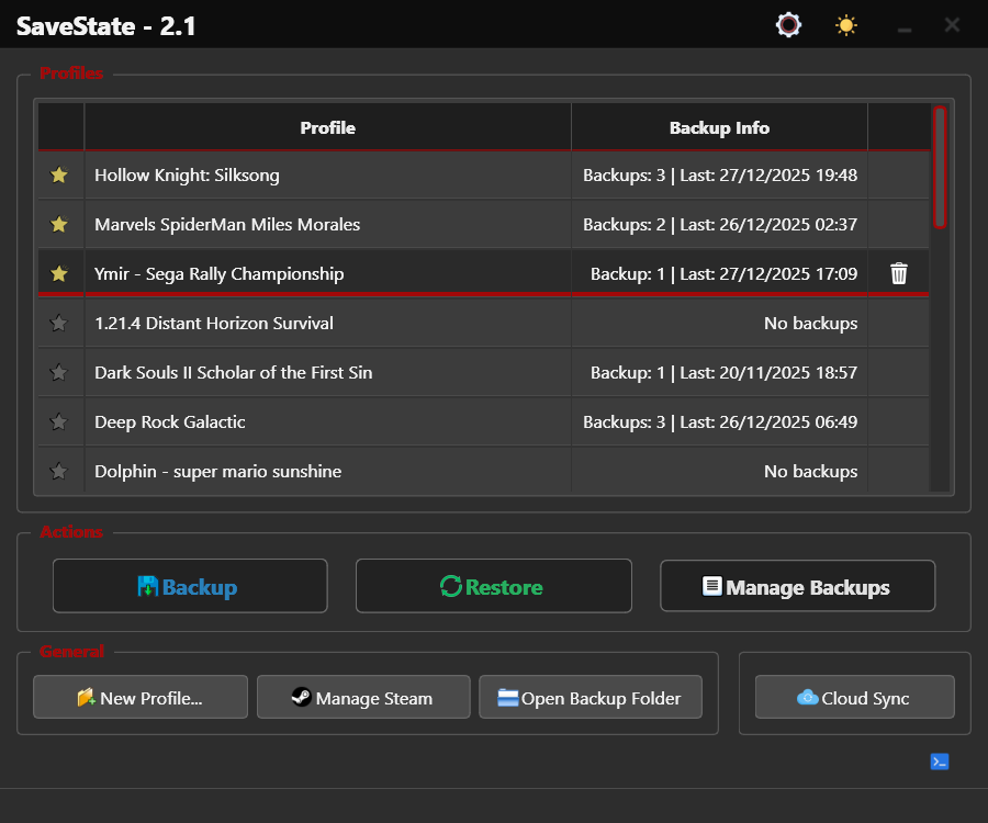 Featured image of post SaveState: Backup-Tool für Spielstände in Version 2.9 veröffentlicht