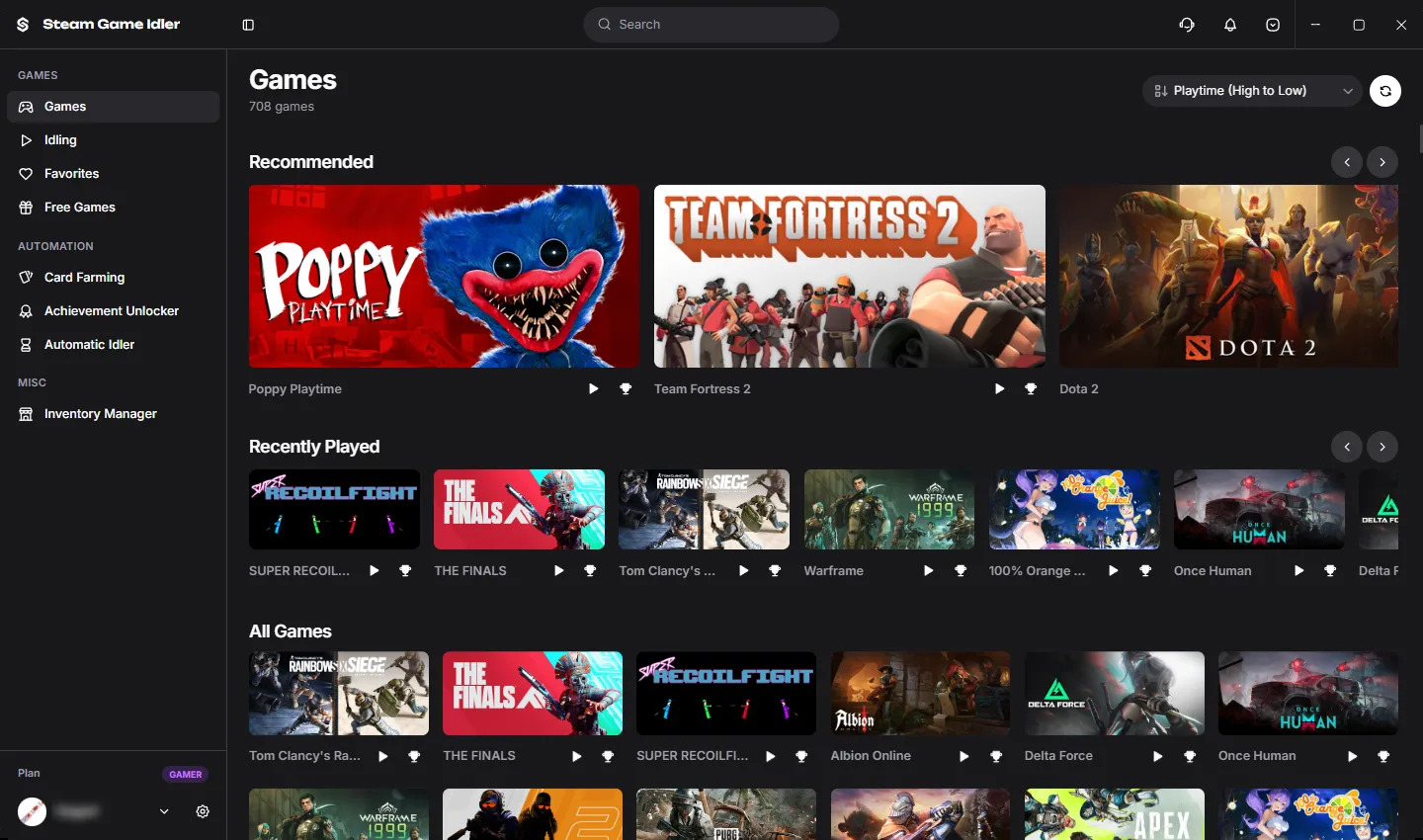 Steam Game Idler: Version 6.1.5 veröffentlicht