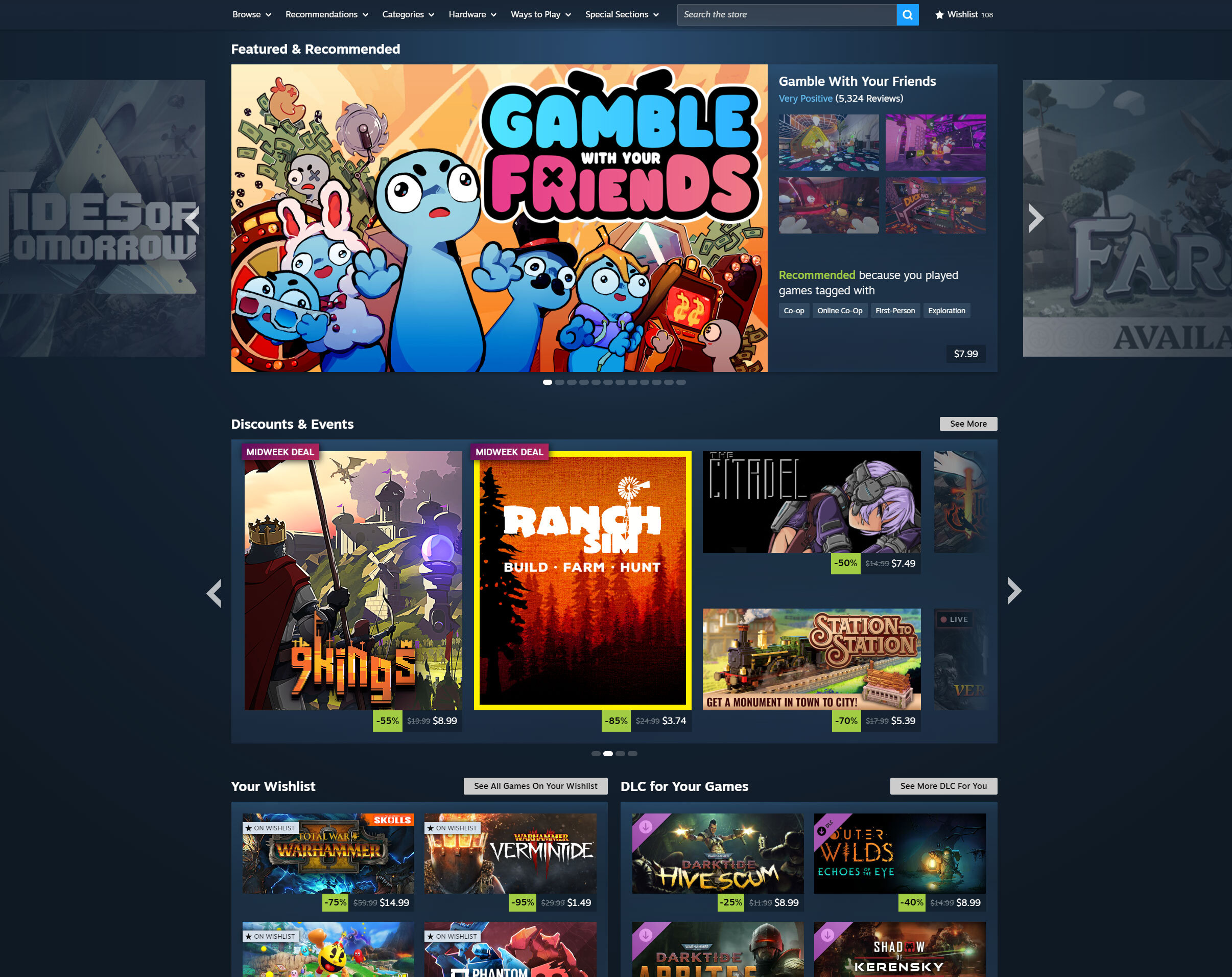 Steam Store: Neue Startseite veröffentlicht