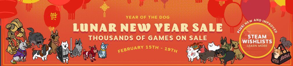 Steam: Lunar New Year Sale 2018 has begun