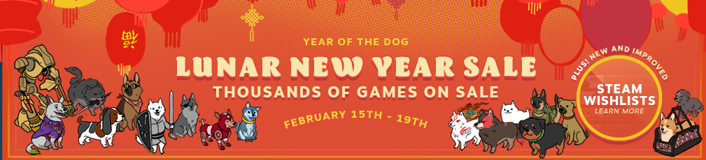 Steam: Lunar New Year Sale 2018 has begun