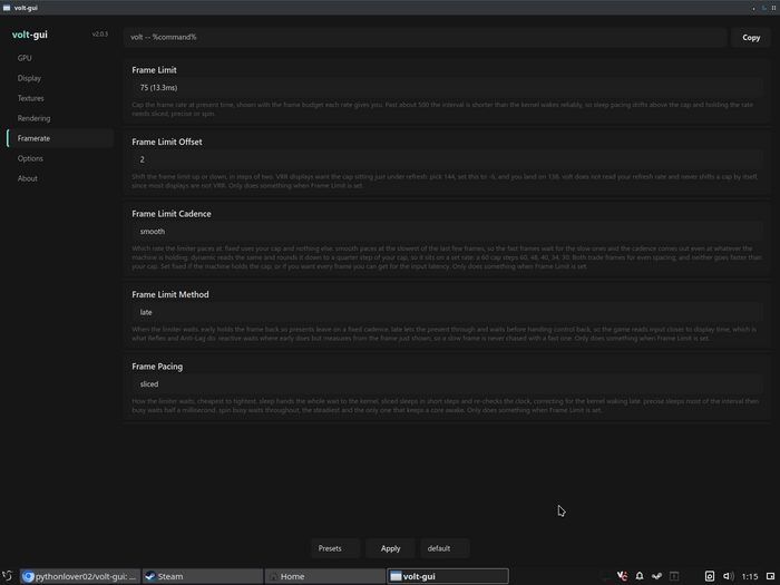 Featured image of post volt-gui: Vulkan-Tuning-Tool in Version 2.2.2 veröffentlicht
