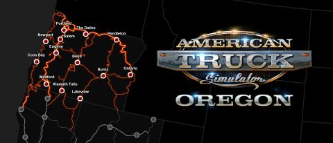 American Truck Simulator: Oregon-DLC Map