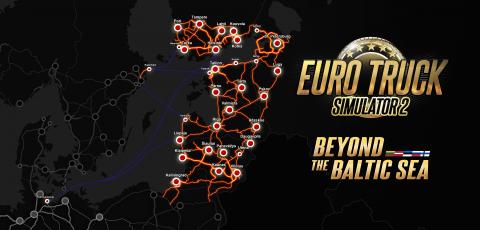 Euro Truck Simulator 2: DLC "Beyond the Baltic Sea" Map