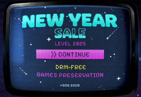 GOG New Year Sale 2025 Header