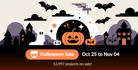 Itch.io Halloween Sale Header