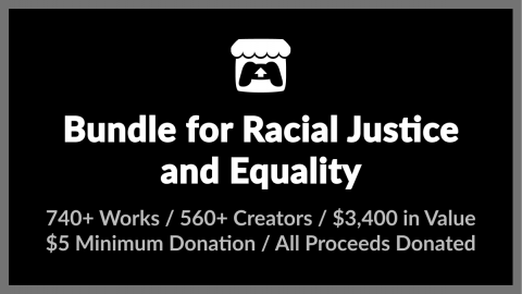 itch.io: "Bundle for Racial Justice and Equality" Header