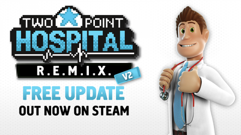 Two Point Hospital: Update 1.20 "R.E.M.I.X. V2" Header